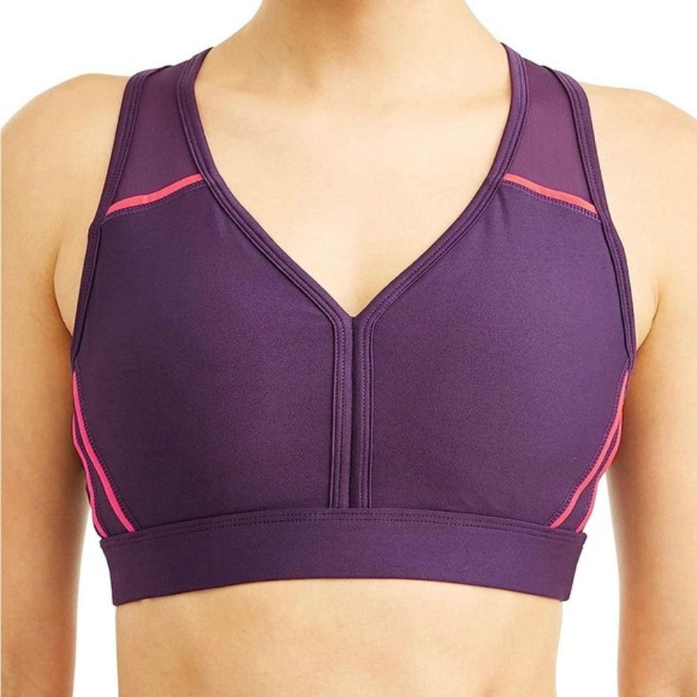 Avia Sport Bra Women’s Med 8-10‎ Purple OrangeEUC